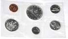 1965 Canada 6 Coin Uncirculated Mint Set W/ Silver Coins