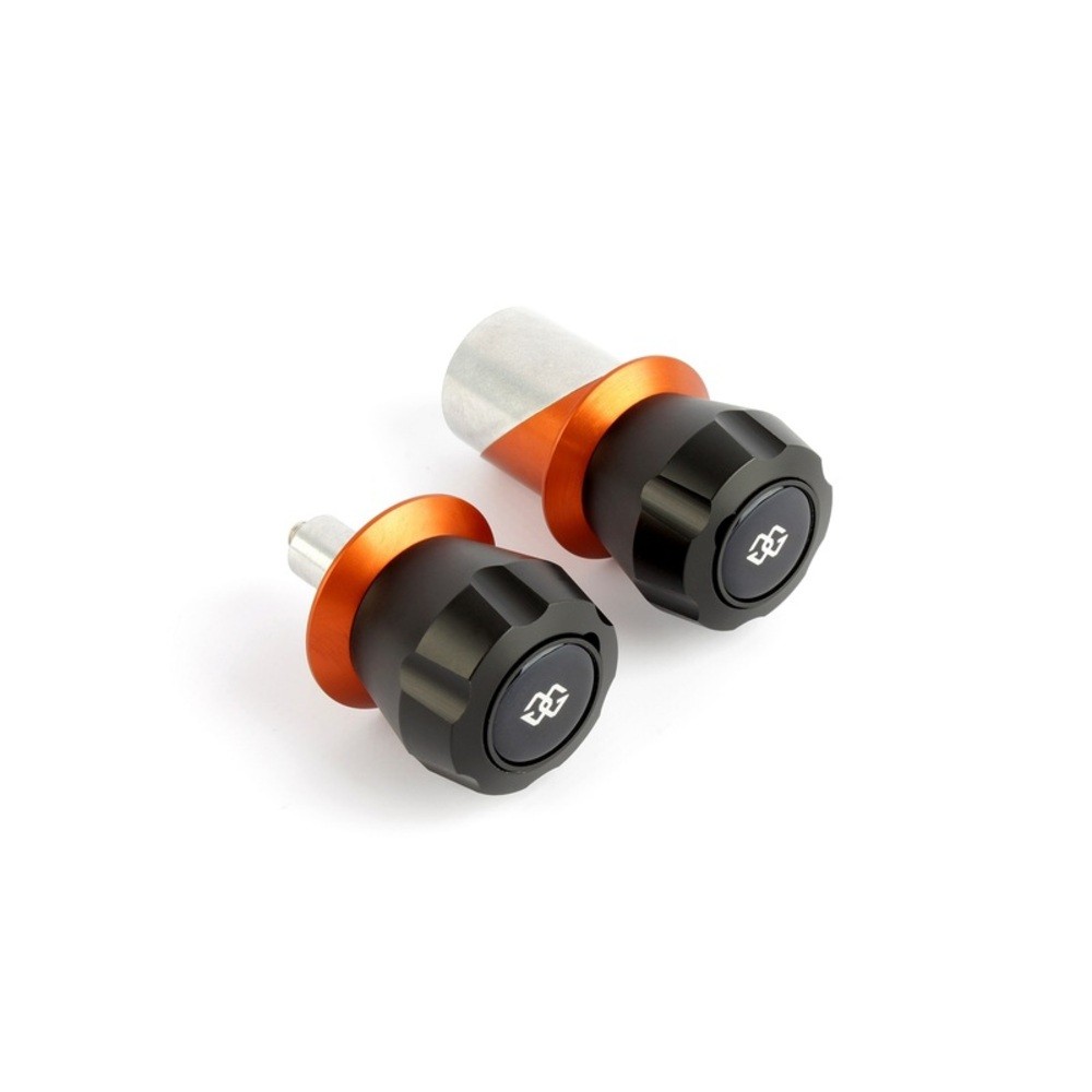 Gilles Front Axle Protectors, Black/Orange For Motorcycle Parts