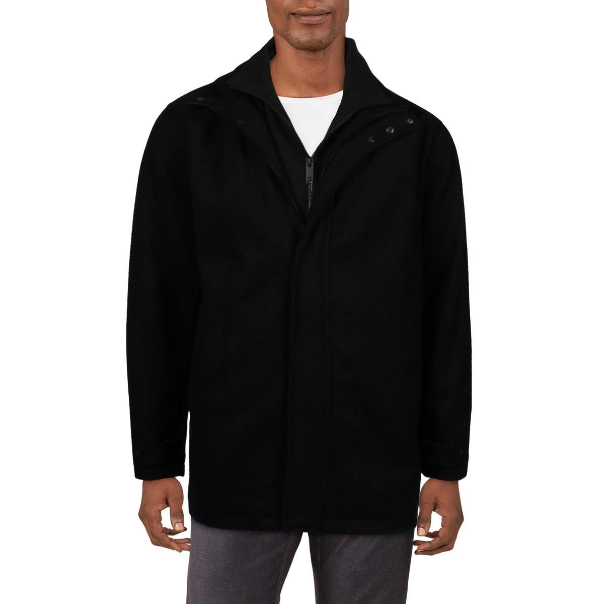 Мужское черное полушерстяное пальто Walker от Dockers Верхняя одежда XL BHFO 6728 13990₽