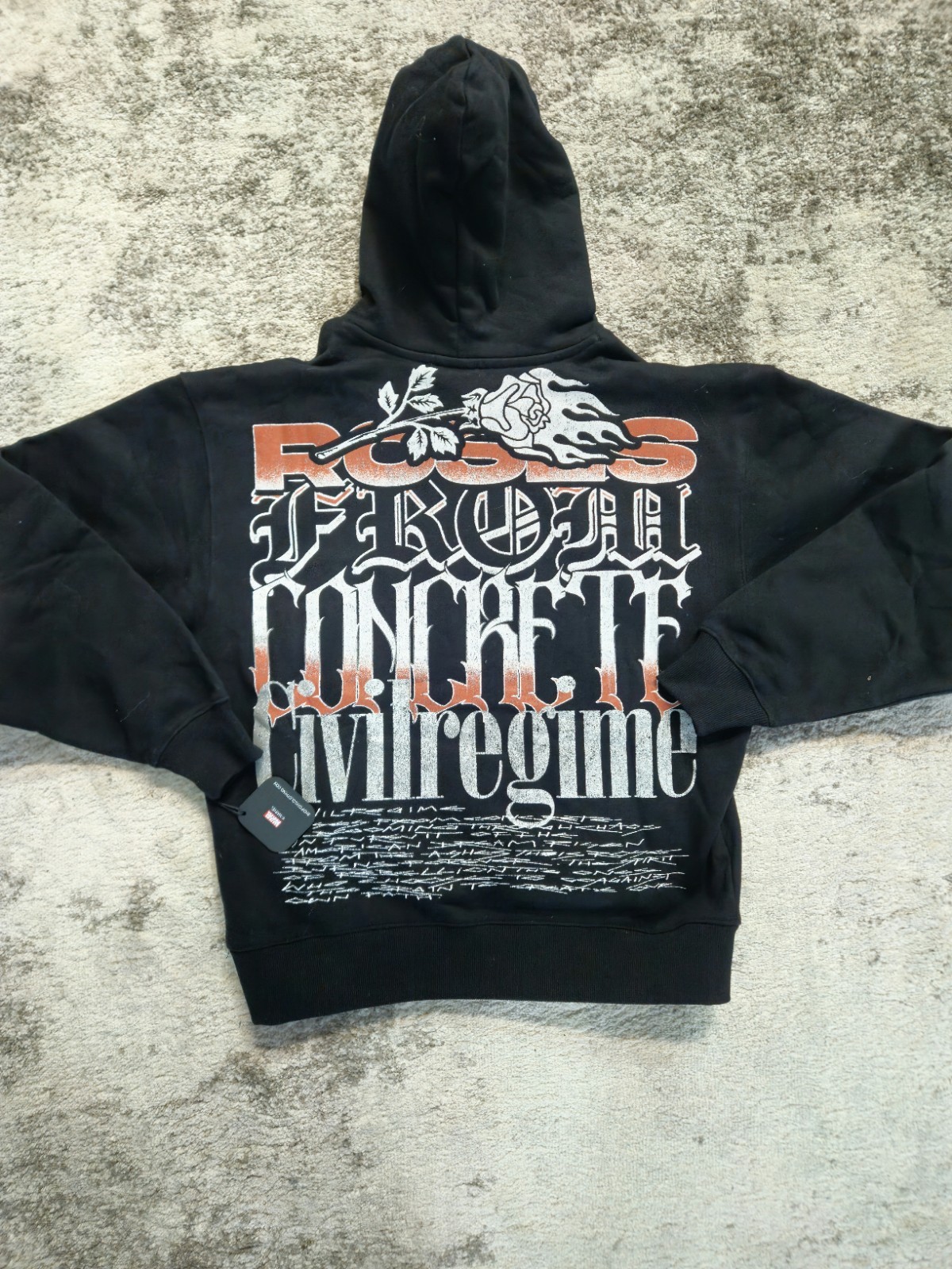 Marvel x Civil Regime Deadpool Wolverine Hoodie Mens Medium Black Pullover New image 2
