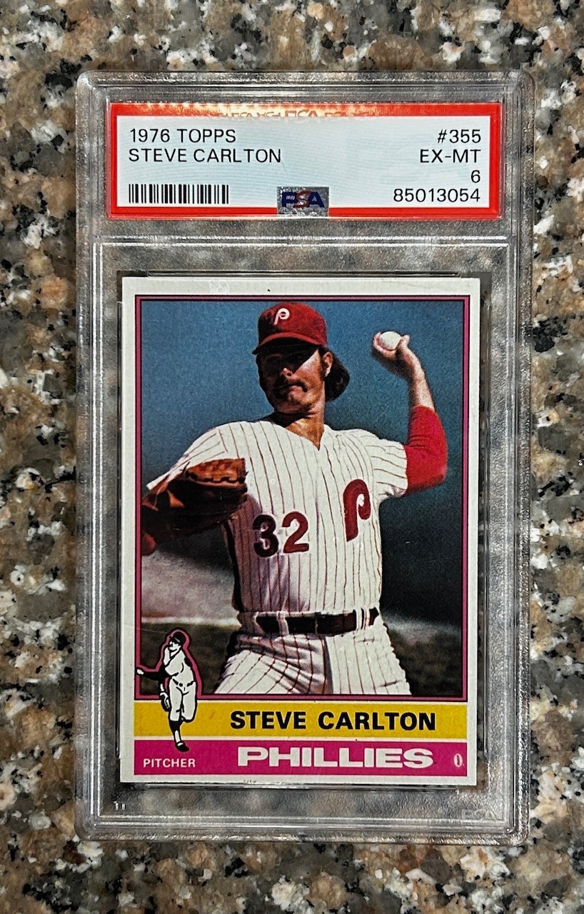 1976 Topps - #355 Steve Carlton PSA 6