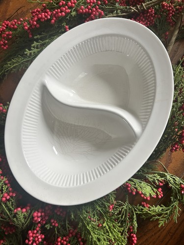 VTG Amcrest Madison Tradition Divided Serving Dish Ironstone 1950s Japan Crazing