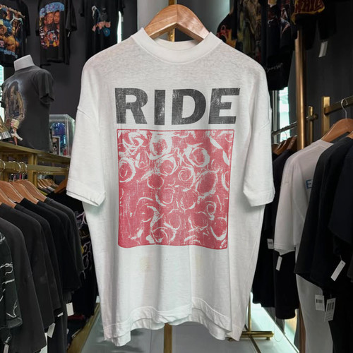 1990 Ride Ep Washed T-Shirt White L