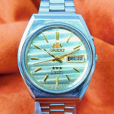 Japanese Men's Watch Orient Crystal 3 AAA Automatic Wristwatch 21 Jewels