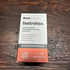Novex Biotech TestroVax Testosterone Booster Compound 60 Tablets Exp 09/2026