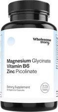 Zinc Magnesium Glycinate Supplements with B6 for Fertility & Hormone Health