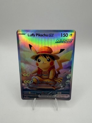 Custom Luffy Pikachu ex Rapid Strike (Not Authentic TCG Card)