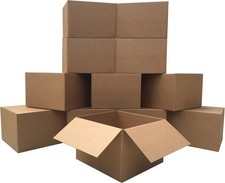 Large Moving Boxes 20" x 20" x 15" Pack of 12, Corrugated Cardboad Boxes