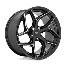 Niche 1PC Wheels Rim M266 TORSION 20X10.5 5X112 ET40 66.56CB Gloss Black Milled