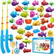 Magnetic Fishing Game Toys for Kids Toddlers 3-5 4-8, Water Table Bathtub Toys w