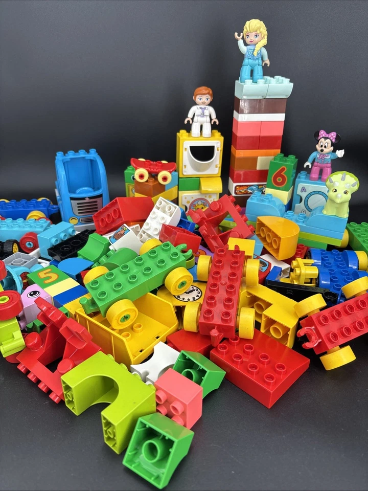 Lego Duplo Bulk Lot 134 Specialty Pieces Bricks Figures Assorted Mix Lot 4 Lb - Image 2 of 4