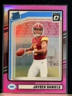 Jayden Daniels Optic 2024 Donruss - Optic Rated Rookies Preview Pink Rookie