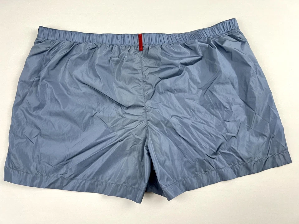 PRADA Linea Rossa Men’s Swim Shorts Blue Size 56 XL Made in Italy Nylon Mesh - Image 2 of 4