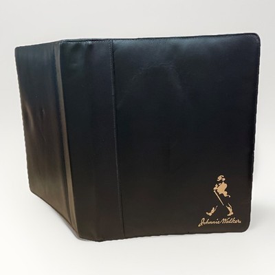 Johnnie Walker Black Leather Binder With Zip 1996 Extremely Rare