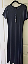 Fashion Nova "Madison Ribbed Midi Dress" Black Size Medium NWT