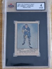 1951 Parkhurst Danny Lewicki RC #71 KSA 4