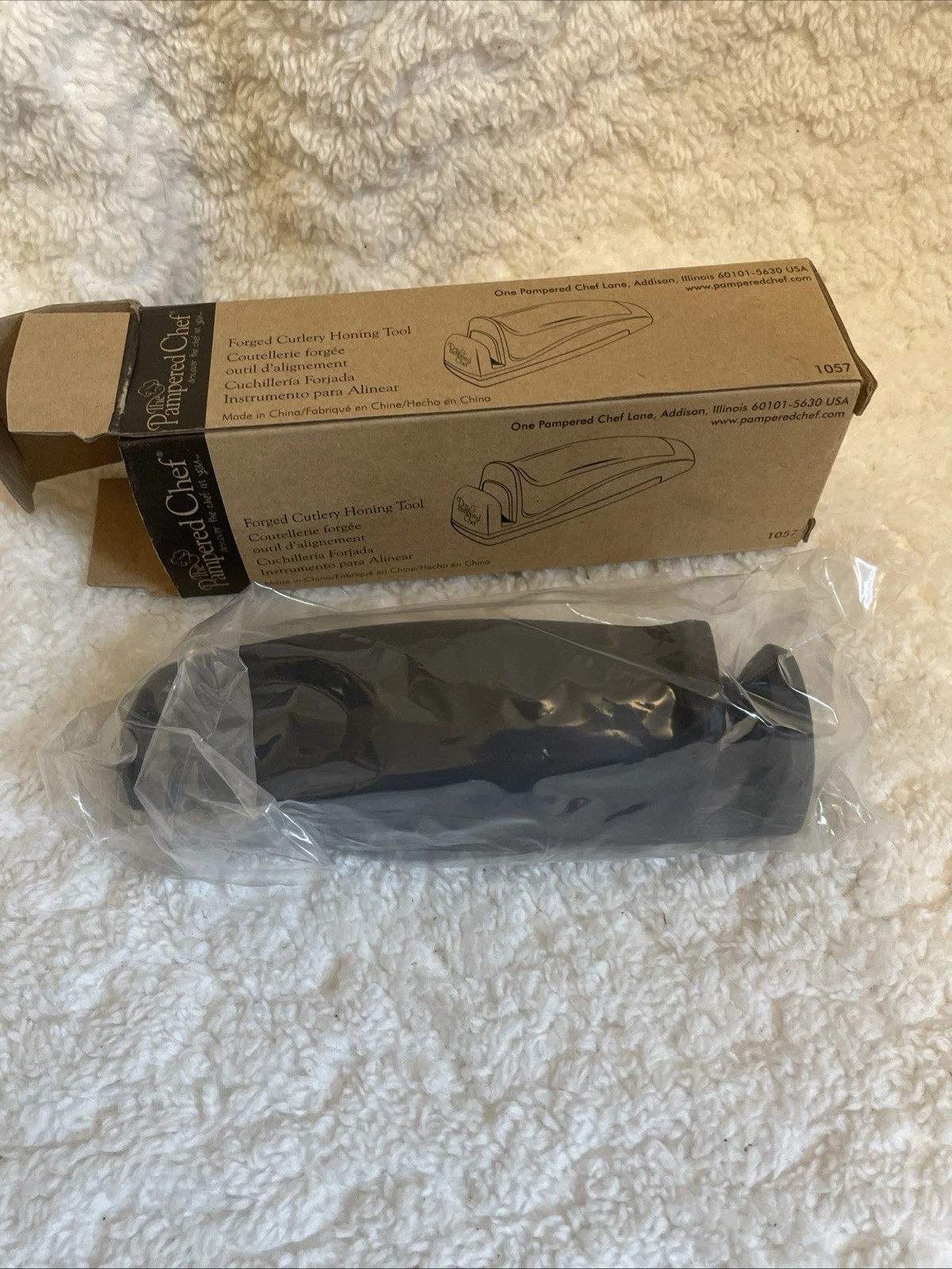 PAMPERED CHEF Forged Cutlery Honing Tool For Knives #1057 Right or Left Hand EUC