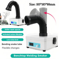 Uyoyous Soldering Smoke Fume Carbon Filter Extractor 3-Stage Filters Adjustable