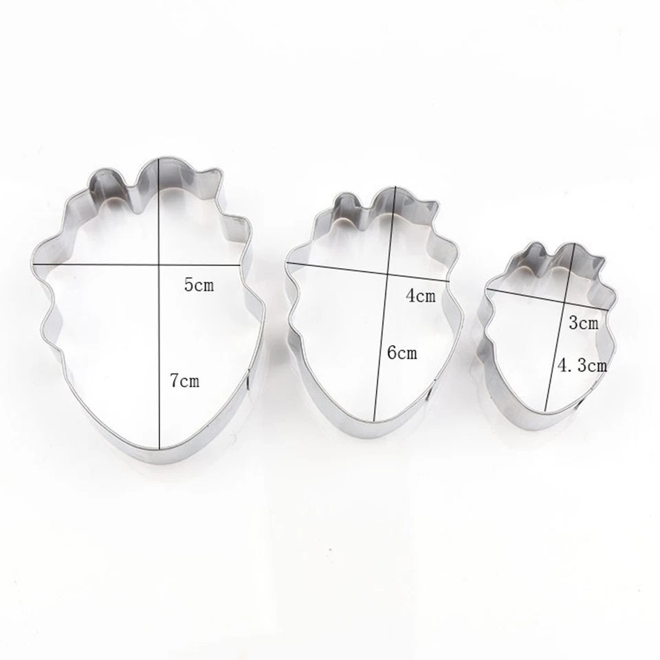 1 set da 6 pezzi da 6 pezzi in acciaio inossidabile per biscotti (argento) - Immagine 2 di 4