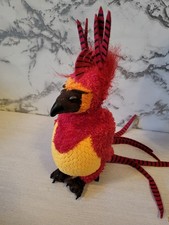 HARRY POTTER PLUSH FAWKES PHOENIX NOBLE COLLECTION 12" SOFT  RARE RETRO