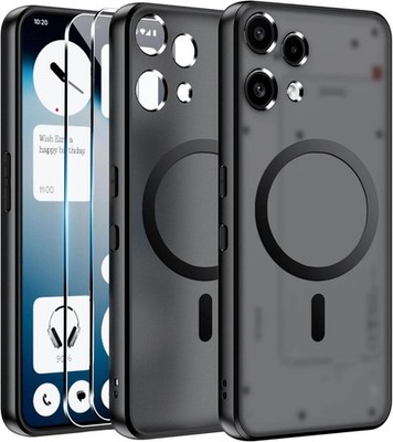 Matt Magnetisch Hülle + Displayglas für Nothing Phone (3a) Lite 5G MagSafe Case