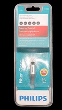 Philips Fiber Optic Audio Cable 6 foot long Superior Hi-Definition Sound NEW
