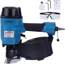 BHTOP CN70 Coil Siding Nail Gun, 15 Degree Pneumatic Siding Nailer