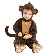 Halloween Monkey Costume Toddler, Kids Monkey Costume with Small 5-7 yrs 