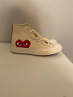 Size 7 - Converse Comme des Garçons Play x Chuck 70 2015 High Milk