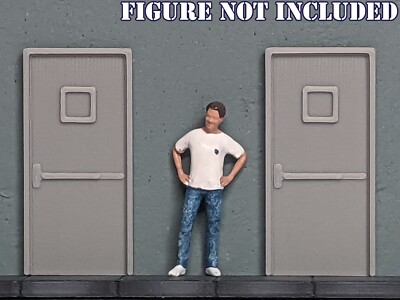 1/64 Scale Workshop/Commercial Door - For car garage/workshop diorama (set of 6)