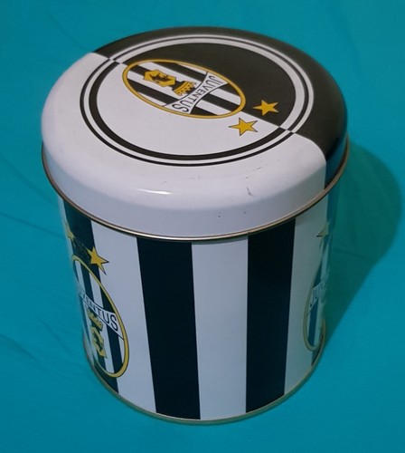 Barattolo metallo Logo Storico Bianconero JUVENTUS Vintage 97/98 JUVE 2 stelle - Foto 3 di 3
