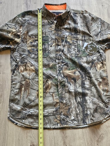 Tallwoods Element Long Sleve Button Up Camo Shirt MEN'S Size XL RealTree - Picture 8 of 10