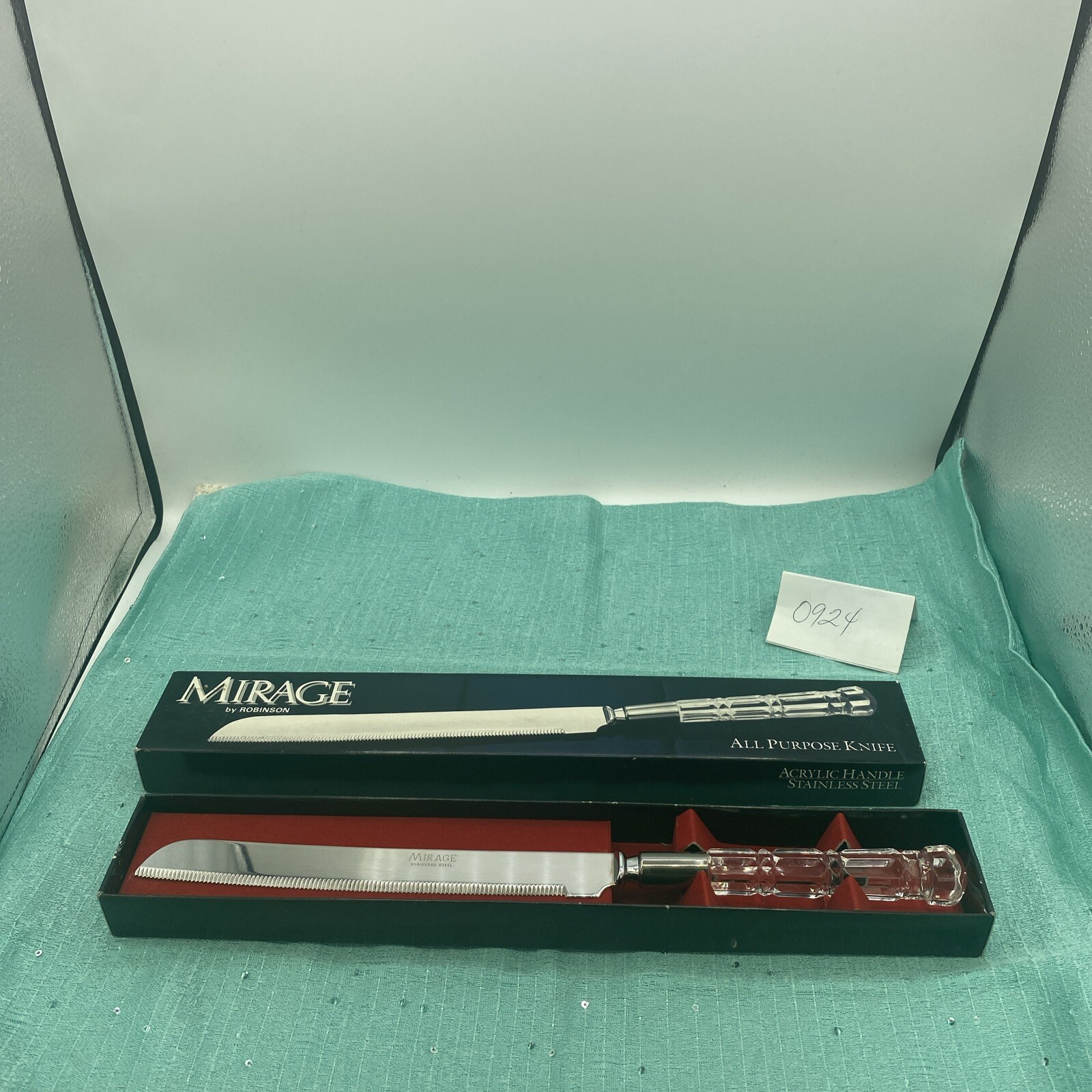 Vintage New Mirage Robinson Knife Co. Japan Acrylic/StainlessSteel All Purpose