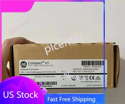 New Allen-Bradley 1769-IQ32 SER A CompactLogix 24V DC Input Module 1769IQ32 - Picture 1 of 7