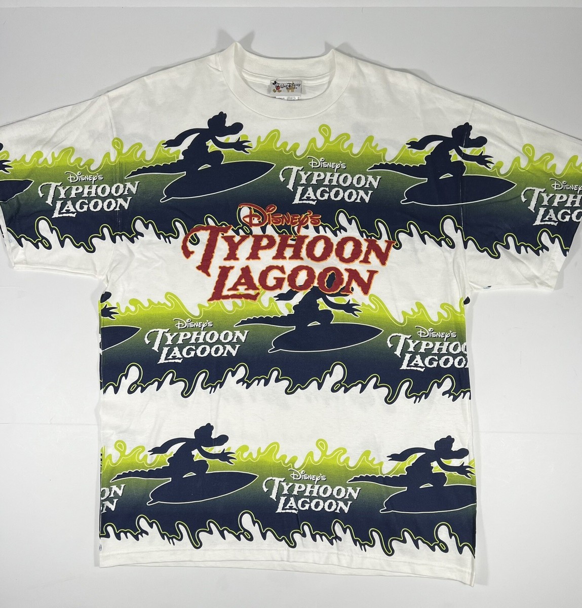 DISNEY'S TYPHOON LAGOON AUTHENTIC SHIRT ALL PRINT VINTAGE