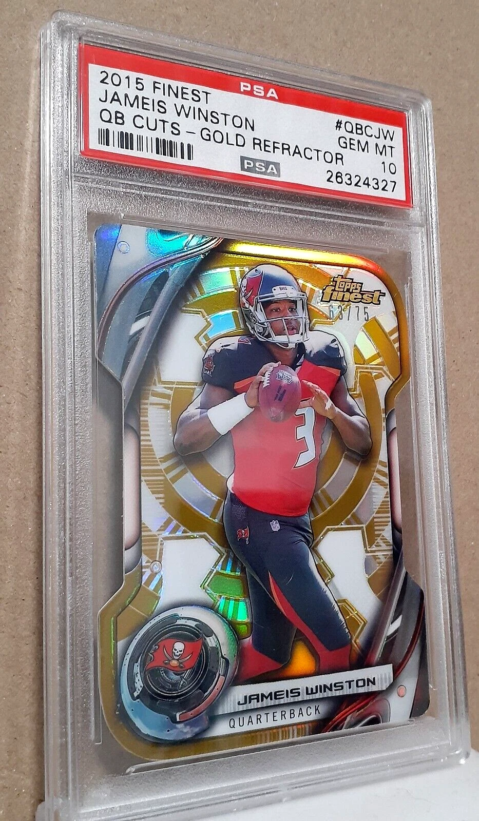 Jameis Winston Finest QB Cuts #QBCJW Gold Refractor