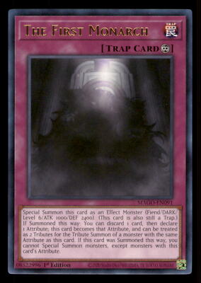 Yugioh The First Monarch #MAGO-EN091 Maximum Gold LP