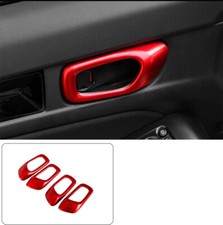 4PCS For Honda Civic 2022-2025 Red Inner Door...