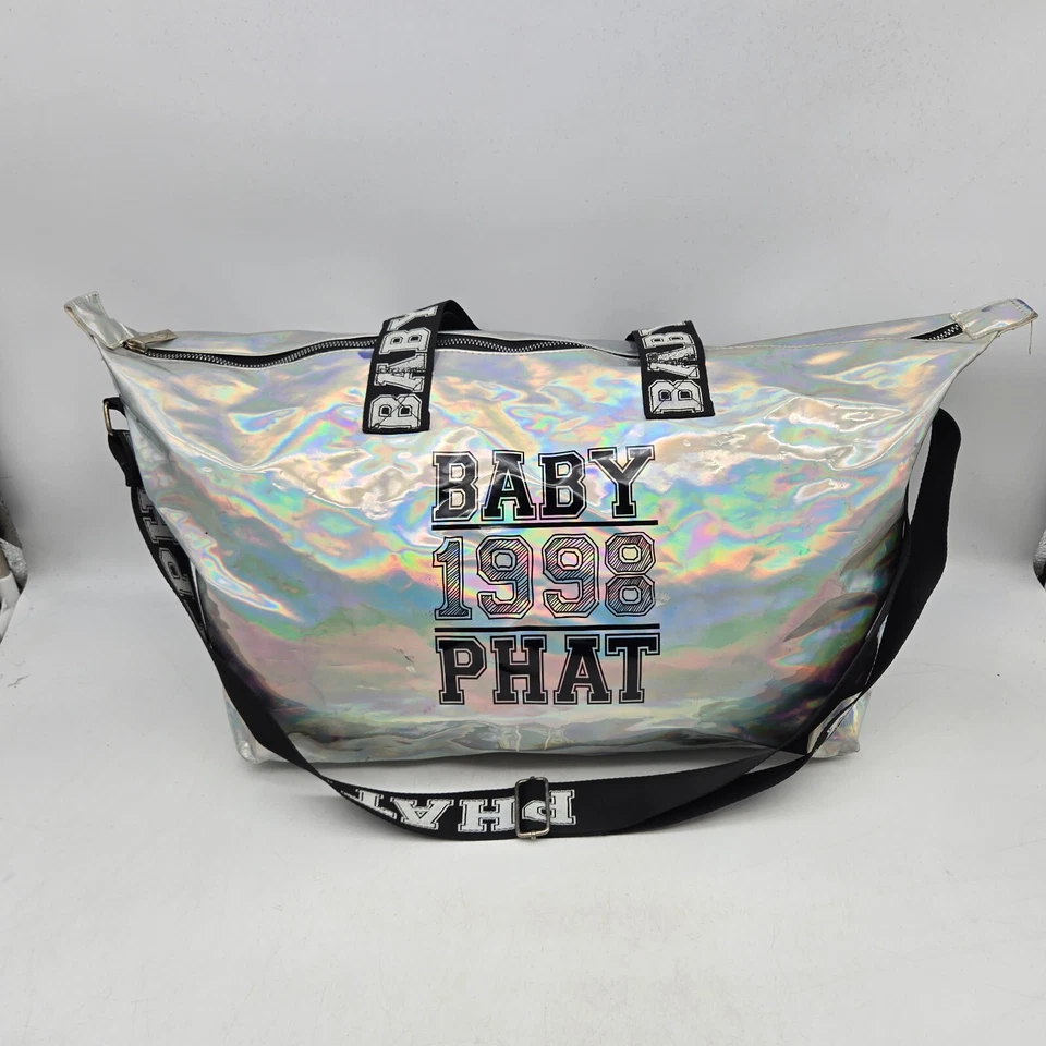 Bolso Bowler de Lona Vintage Baby Phat Bolso de Mano Bolso Holográfico Vinilo Hechizado Años 90 Foto 3 de 4