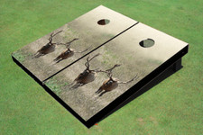 Elk In The Field Custom Cornhole Board