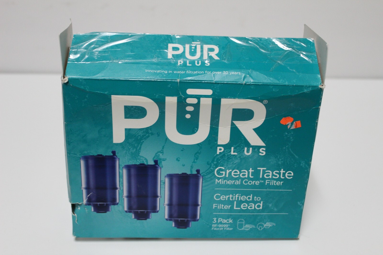 PUR PLUS Great Taste Faucet Mount RF9999 Replacement Filters 3 Pack