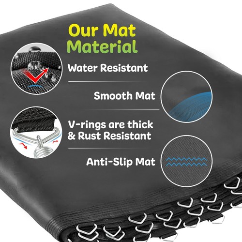 Universal Replacement Round Trampoline Jumping Mat 6 7.5 8 10 12 13 14 15 16 ft - Picture 4 of 5
