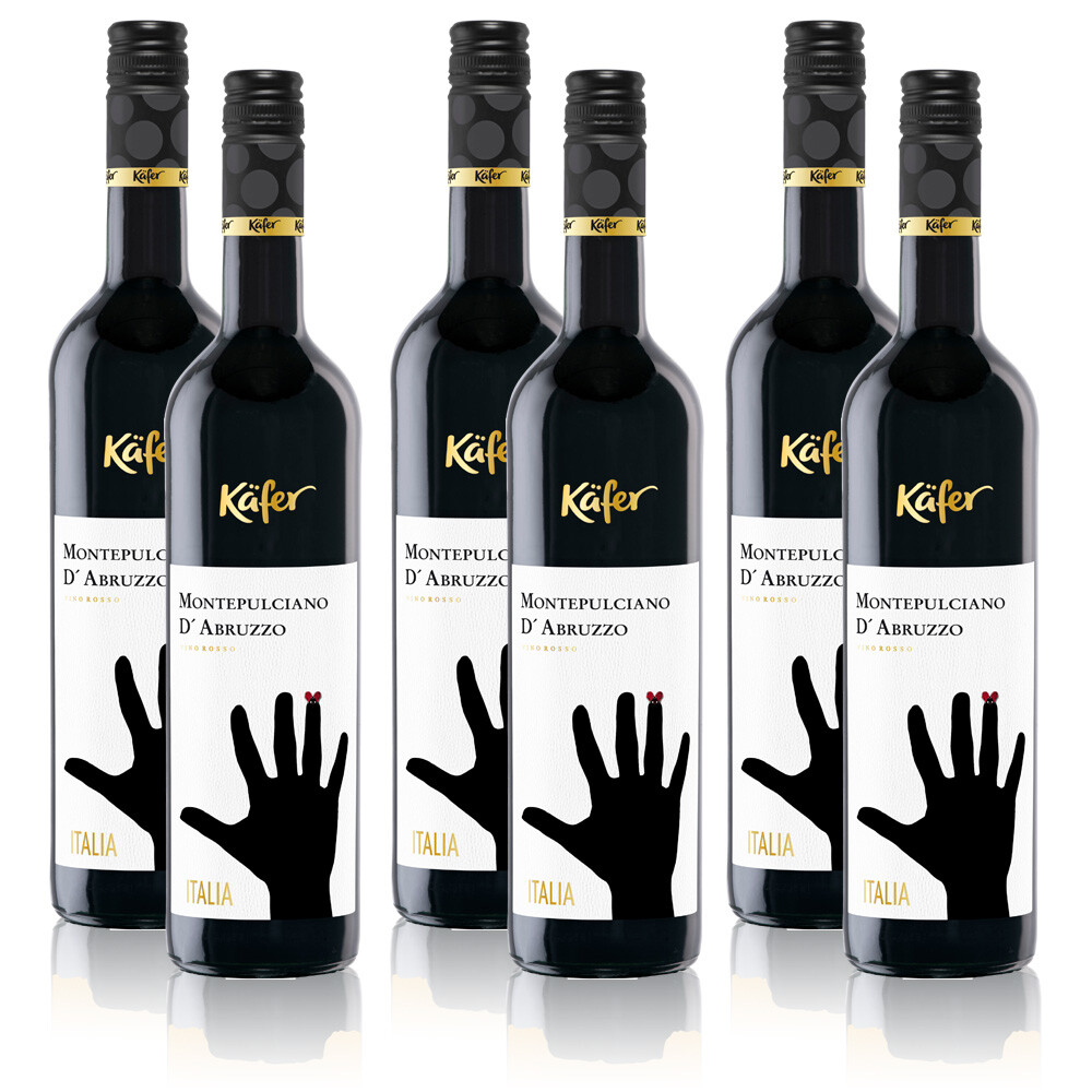 Käfer Wein "Rotwein Italien" Weinpaket (6x 0,75 l)