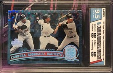 2011 Topps Miguel Cabrera Rodriguez Bautista #306 Hope Diamond /60 *Graded 9.5*