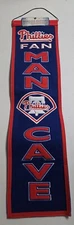 Phil Phillies Winning Streak Embroidered Man Cave Heritage Banner Wool Baseball
