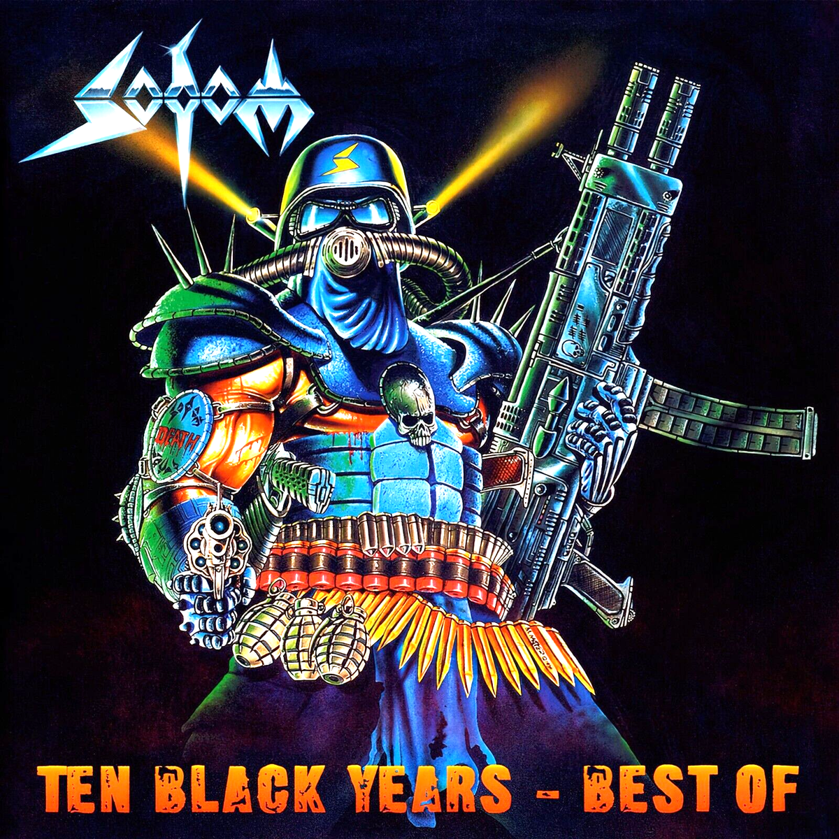 Sodom Ten Black Years Best Of 12x12 Album Cover Replica Poster