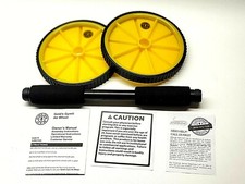 Golds Gym Equipment Dual Ab Wheel, Exercise and Fitness Wheel with Grip Handles