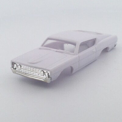 #ad #ad Auto World 68 Ford Torino Unpainted Body Kit Chrome Bumpers Fits ThunderJet $16.75