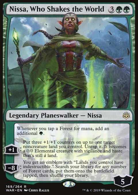 MTG Nissa, Who Shakes the World (169/330) War of the Spark LP | eBay