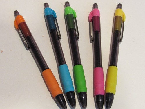 PACK OF 5 MAX GLIDE TROPICAL COLORS GEL BALLPOINT PENS-TOP SELLING PEN 2022-23 - Afbeelding 1 van 1